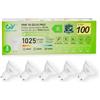 GY Lampadine GU10 LED, 6.5W (equivalenti a 100W), 1025 Lumen, 6500K Bianco Fredda, Risparmio Energetico LED GU10, Lunga Durata, Basso Consumo, 120° Angolo del Fascio,Non Dimmerabile, 5 pezzi
