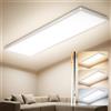 Uwithm Plafoniera LED Soffitto Lampadario Bagno Lunghe 80x25x3,1CM Pannello | 40W 4000LM 3000K-6500K, Dimmerabile Luce Notturna Telecomando, Piatta Lampadario LED Soffitto Corridoio Camera Letto Cucina
