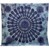 Seamar - Linea Oro Telo Copritutto Grande Pankhee 100% Cotone Indiano Stampato 210x240 cm (Blu)