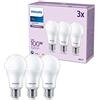 PHILIPS LED Lampadina E27, Confezione da 3 | Luce bianca fredda, 100 W, Durata 15000 ore, Forma classica a incandescenza, Progettata per il benessere degli occhi
