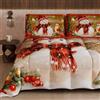 PETTI Artigiani Italiani - Trapunta Singola Invernale di Natale, Piumone Singolo Natalizio, Trapunta Natalizia Double Face Tinta Unita e Stampa Digitale Xmas 10, Made in Italy