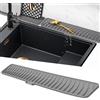 Volminex Tappetino Lavello Cucina Silicone, Tappetino Lavandino,Grigio 60cm | Paraspruzzi per Lavello Cucina, Tappetini per Rubinetto, Vassoio Antigoccia Cucina, Tappetino di Drenaggio, Accessori Cucina