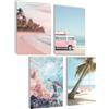 mojoliving Set di immagini decorative marittime, poster natura, spiaggia, conchiglie del Mar Baltico, decorazione del Mare del Nord, immagine mare, dune beige, mare, paesaggio marittimo (Beach Turtle)