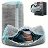 LYKEJI 2 sacchetti riutilizzabili per scarpe con chiusura lampo YKK, sacchetti per lavare le scarpe e asciugatrici a 360° (grigio)