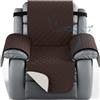 Miecoae Fodera per Poltrona Reclinabile Universale Poltrone Copertura Copripoltrona Con Braccioli Reversibile Copri Relax Antiscivolo, Antigraffio, Antimacchia Salvadivano(2143,1 SEATER-S 56cm)