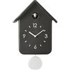 Guzzini - QQ Premium - Orologio da Parete con Pendolo - Nero Carbone, 24,8 x 12 x h39 cm - 168650209