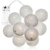 com-four® Catena di lucette LED, Illuminazione con 10 LED in stile | decoro per Natale - compleanno - matrimonio o festa