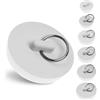 Your Day Mate Set di tappi universali, confezione da 6 con tutte le misure, in bianco, tappo di scarico in gomma per piani valvola da 1 1/8 a 1 7/8 di pollice, tappo di scarico per lavello, tappo per lavabo