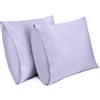 Lirex 2-Pack Federe per Cuscini, 100% Cotone Traspirante Federe Pillow Covers, 60 x 60 cm, Viola Lavanda