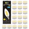 CLAR - Lampadine LED E14 Filamento Luce 4W, Lampade LED, Equivalent 30W-40W, Lampadine Vintage, Attacco Piccolo, LED Luce Naturale (Pack 10)