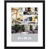 Close Up Cornice per poster 50 x 60 cm, colore nero, cornice in MDF con vetro in PVC infrangibile, larghezza profilo 30 mm
