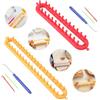 Tcdwla Modelli per Maglieria a Telaio, Set di Telai per Maglieria, Per Sciarpe a Maglia a Mano per Adulti (36cm) e Bambini (26cm), con 2 Ganci e 2 Aghi di Lana, per Principianti e Amanti Della