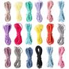 YiiHHooN Set con 18 Rotoli in 18 Colori di Corda Elastica, Multicolore 2 mm x 200 cm Cordoncino Elastico, Fibra di Poliestere Flessibile per Progetto DIY Cucito Lacci e Fissaggio