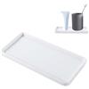 HDGSAFD 1 pezzo vassoio per la conservazione del profumo, semplice vassoio decorativo, vassoio rettangolare monocromatico, vassoio per la conservazione, adatto per cucina, toeletta, bagno