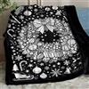 Odot DIY Coperta da Colorare per Bambini (Modello 34,150x127cm) | con 24 Pennarelli per Tessuto Lavabili, Kit Lavoretti Creativi Bambina Bambino, Morbida Coperta Pile, Colora La Tua