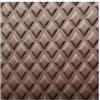 Generic Ecopelle Trapuntata Vinile PVC Tessuto In Pelle Tessuto Ecopelle Impermeabile Cuscino Imbottito Con Cuciture A Rombi Cuscino Ovatta Di Lino Tappezzeria(Brown,1.55X1m)