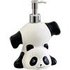 Generic Dispenser di sapone a forma di orso panda, dispenser decorativo per shampoo, bottiglia vuota ricaricabile per bagno, gel doccia con bottiglia a mano