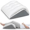 Haoppmof Cuscino per gambe per chi dorme sulla schiena, 60 cm, cuscino a cuneo in | Forma triangolare asimmetrica per 2 angoli di inclinazione; base stabile, rivestimento rimovibile, letto e divano