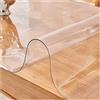 MQXYLF Tovaglia Trasparente in PVC,Tovaglie Impermeabile,Resistente All'olio,Protezione da Tavolo,Pellicola protettiva,Spessore 2mm,per Tavoli in Legno,30x60