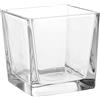 matches21 HOME & HOBBY Matches21 - Vaso in vetro a forma di cubo in vetro, 1 pezzo, 14 x 14 x 14 x 14 cm