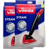 Vileda Panno Ricambio Scopa Vapore, in Microfibra 3D, Compatibile con Lavapavimenti a Vapore 100°C Hot Spray Steam, 2 Confezioni da 2 Pezzi