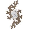 Arti & Mestieri Papillon - Orologio da Parete Grande di Design 100% Made in Italy - in Ferro, 32 x 56 cm - Beige