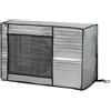 Gettimore Copertura per condizionatore d'aria in alluminio per unità esterna, impermeabile, con cinghie, protezione da polvere e pioggia, per AC portatile 75 x 26 x 57 cm