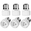 DiCUNO Adattatore da E27 a GU10, Socket Converter Socket Adapter, 6 Pezzi | Convertitori per portalampada da attacco a vite E27 ad attacco GU10