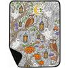 Generic Coperta da colorare per Halloween con 24 pennarelli 129,5 x 149,9 cm, in | I motivi fantasma lavabili resistenti allo sbiadimento trasformano la decorazione di Halloween in un'attività creativa per