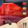 iFalarila Luce da lettura per libro, senza luce blu, 3 colori, 10 | Lampada da lettura a LED ricaricabile USB-C, luce rossa, pinza robusta e collo flessibile, per leggere a letto