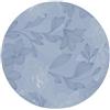 SpazioTessile Completo Letto Set Lenzuola Rotondo Fiori 100% Cotone Motivi Floreali (Lilly Azzurro, Diametro 220)