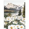 ABCWARRT Fiore di Tulipano Paesaggio di Campagna Poster Pianta Verde Girasole Natura Lago Poster Wall Art Canvas Painting Modern Home Decor (50 * 70cm Nessuna Cornice,1)