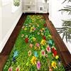Siunwdiy Tappeto Cucina 2 Metri ，3D Tappeto Passatoia Cucina Antiscivolo, Tappetino da Cucina Lavabile Tappeti Runner per Soggiorno Camera da Letto Poliestere Tappeto Corridoio,A10,60x200cm/2ftx6.6ft