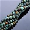 Generic Perline di Pietre preziose Naturali da 4/6/8 mm, Forma Libera, per la creazione di Gioielli Fai da Te, Filo di Turchese Africano da 4 mm (Circa 90 Pezzi)