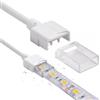 Brightium Connettore intermedio per striscia LED, cavo IP68, uscita 12 mm, ingresso 10 mm, 2 pin, ideale per installazioni interne ed esterne.