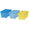 Ikea Glis Box con coperchio giallo blu 6 ¾x4 904.661.55