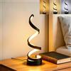 Sonhomay lampada da tavolo moderna a LED a spirale USB, 3 colori dimmerabile continua, per comodini, soggiorno, camera da letto, ufficio, arredamento