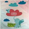 LolaPix Tovaglioli Stoffa Colorati. Tovaglioli Bambini. Tovaglioli Personalizzati. Scuola. Tovaglioli Stoffa. Elefante bambino