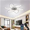 Wildcat Ventilatore da Soffitto con Luce, Moderno Indoor 78CM LED Dimmable Ventilatori da Soffitto con Telecomando, Smart 3 Light Color Change e 6 Velocità Della Ventola
