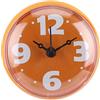 MAGT Orologio da Parete, Orologio da Bagno di Aspirazione Leggermente Impermeabile Mini Orologio da Parete per Doccia (Arancia)