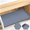 FORWOS Sottolavello, 86,4 x 48,3 cm, tappetini in silicone per cucina, impermeabili, organizer per armadietti e contenitori, protezione per lavello e armadietto, vassoio sottolavello per bagno