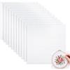 MAXMURYS Tela Aida Bianca 11CT 12 Pezzi, Stoffa per Punto Croce da Ricamo in Poliestere Cotone, 10 Fogli 20 x 20 cm e 2 Fogli 15 x 15 cm per DIY, Artigianato e Decorazioni Casa
