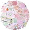 AOMZKOL Preppy Aesthetic Stickers - Confezione da 100 adesivi in vinile impermeabili con citazioni motivazionali per bottiglia d'acqua, laptop, telefono cellulare e diario, decorazioni motivazionali per