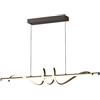 Zihoi Lampadari Moderni Led, 3000K/4500K/6500K 10%-100% Temperatura Colore Lampadari Cucina, Dimmabile Con Telecomando Lampadario Per Cucina, Soggiorno, Camera Da Pranzo, Camera Da Letto Nero 120CM