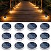 Lacasa Luci Solari da Giardino, 12 Pezzi Luce Solare Esterno Lampade Solari | Bianco Caldo, IP68 Impermeabile, Auto On/Off 50LM LED Luci per per Sentieri Passo Vialetto Scale Terra Ponte Percorso Cortile