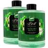 FEI FAN Ricarica Per Diffusore a Bastoncini Refill, Disponibile In Diverse Fragranze Corpose Ed Avvolgenti, Capaci Di Creare Sensazioni Olfattive Uniche 500ml (2 Unità, MUSCHIO BIANCO)