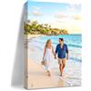 Muralscape Foto su tela personalizzate 15x20cm,senza cornice,stampe su tela arrotolate | Regalo di compleanno per donne,stampe su tela personalizzate per famiglia,amici,partner,animali domestici,matrimonio