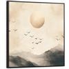 OnlyWow© Tela Con Cornice Canvas Quadri Moderni Decorazioni Parete Muro | 90x90 cm Elegante Soggiorno Camera Da Letto Salotto Ingresso Casa Astratti Paesaggio - Japandi - Uccello