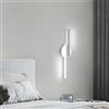 Tealight Applique da Parete Interno LED, 16W Lampada da Parete Moderno, Luce Fredda 6500K Lampada a Muro per Camera da Letto Soggiorno Corridoio Scale