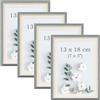 YoHyien 4 Pezzi Cornici Foto, Cornice Portafoto da Tavola, Decorative Cornice per Foto da Muro, Photo Frame for Wall (Verde Salvia, 13 x 18 cm)